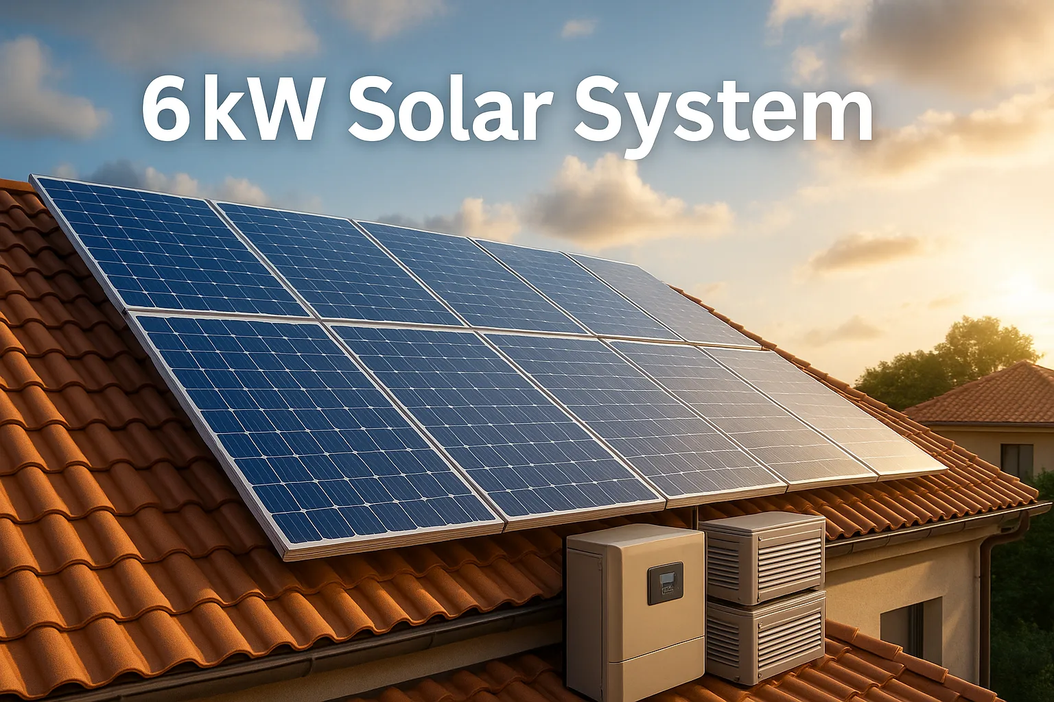 6kW solar system price in Pakistan and installation in a Pakistani home with rooftop panels, inverter, and lithium battery – latest setup