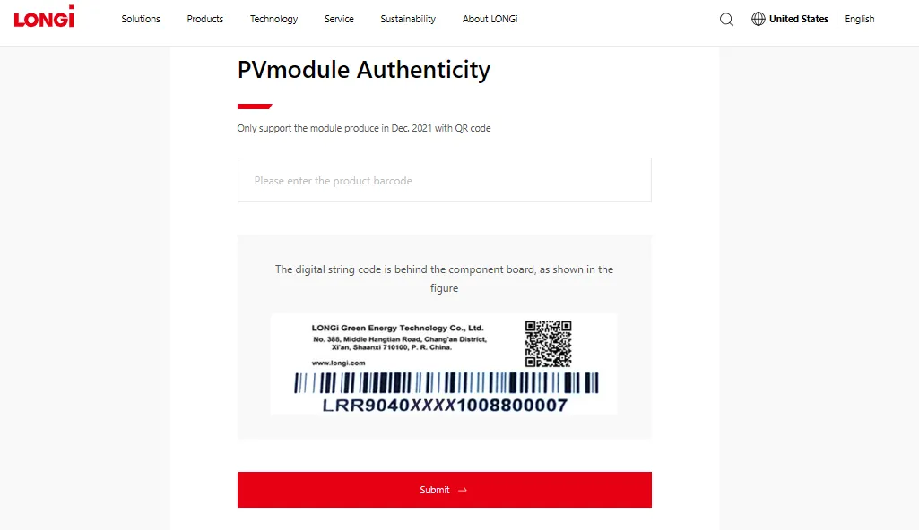 Check Authenticity of Solar Panels in Pakistan 4 Longi Solar Panel Verification